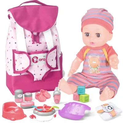 Produktbild von Woopie Royal Babysitter Puppenset mit Zubehör 19-tlg.