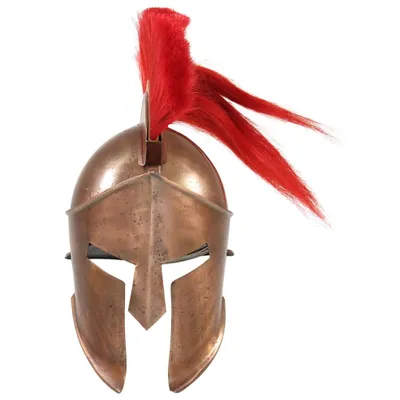 Immagine prodotto di Elmo da Guerriero Greco Antico per LARP in Acciaio Rame