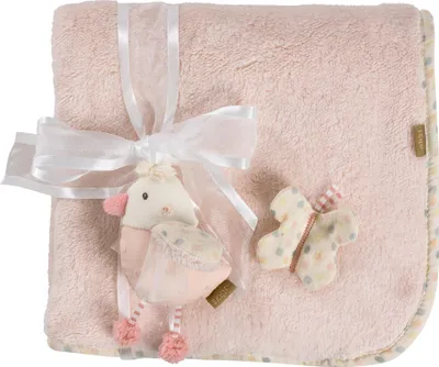 Produktbild von Kuscheldecke Vogel – zum Kuscheln, als Krabbelunterlage, Schnuffeltuch oder Zudecke