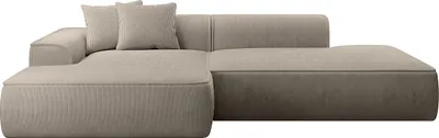 Produktbild von Ecksofa - Ecke links - Cord - Taupe - ERYNEL