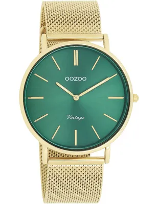 Image de Montre-bracelet Oozoo or métal Mesh Vintage Series Femme Montre à quartz analogique UOC20294
