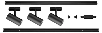 Produktbild von SLV 1007673 NOBLO SPOT, Schienensystem Set rund 2700K, 19W, Phasenabschnitt, 32°, schwarz