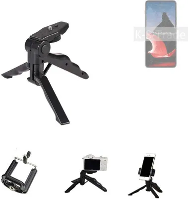 Produktbild von K-S-Trade Stativ Tisch-Ständer Dreibein Handy-Stativ Ständer kompatibel mit Motorola ThinkPhone Mini-Stativ Smartphone Tripod Handy-Stativ aus