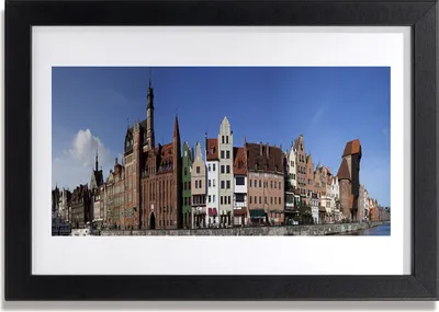 Produktbild von Bild 30x20 MDF-Rahmen Wandkunst Stadthäuser