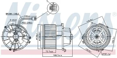 Produktbild von NISSENS 87599 Innenraumgebläse