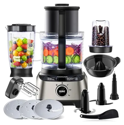 Image de Robot Cuisine Multifonctions, 2,5L Bol & 1,5L Jarre, Mixeur, Grinder, Extracteur de Jus