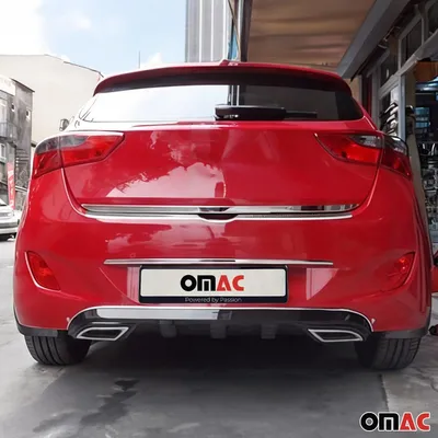 Image de Baguette de coffre Baguette de hayon pour Hyundai i30 2012-2017 Acier inoxydable Chrome