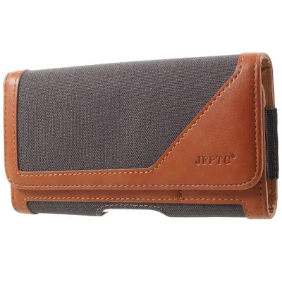 A close-up, studio shot of a phone holster.