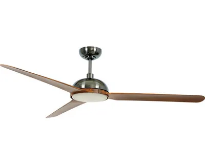 Zdjęcie produktu dla Energooszczędny wentylator sufitowy z oświetleniem LED i pilotem Unione Nikiel 142 cm