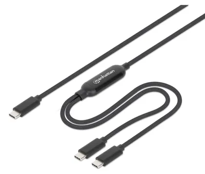 Obrázek produktu pro Manhattan 355810, 2 m, USB C, 2 x USB C, Černá