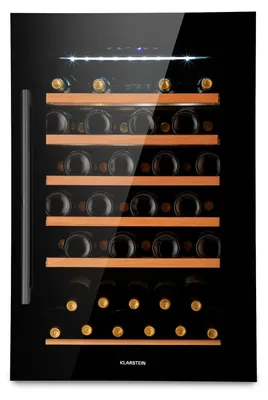 Produktbild von Klarstein Einbau-Weinkühlschrank, 137 L Getränkekühlschrank Schmal, 1 Zone Weinkühlschrank mit Glastür, Indoor/Outdoor Beersafe, Großer Kühlschrank, 5-22°C, 52 Flaschen