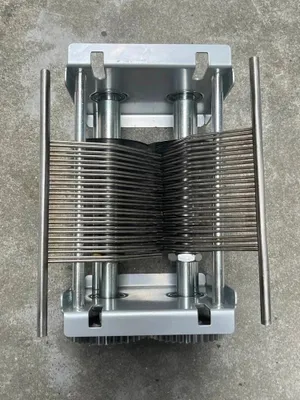 Image de Trancheuse à viande professionnelle - Trancheuse électrique - Lame en acier inoxydable - Épaisseur de tranche : 2,5/3,5/5/7/10/15 mm - e CE - Bleue