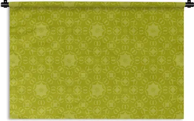 Produktbild von MuchoWow® Wandteppich Wandbehang Kompass - Grün - Muster 120x80 cm Tapisserie Dekoration Wandtuch - Wanddekorationen - Wandtücher