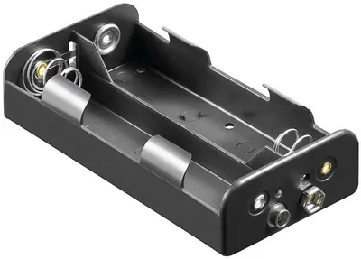 Produktbild von Batteriehalter für 4x Baby mit Druckknopf – Batterie Halterung Elektronik (Kunststoff)