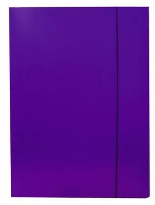 Produktbild von Konfex Mappe mit Gummizug A4 lila Karton