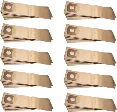 Produktbild von vhbw 50x Staubbeutel kompatibel mit Kärcher NT 561 Eco, NT 55/1 Tact Te, NT 561 Eco Craft, NT 55/1 Tact TE M Staubsauger - 39cm x 20cm braun