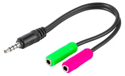 Obrázok produktu pre ViVanco™45499 audio kábel 0,1 m 3,5 mm 2 x 3,5 mm čierny