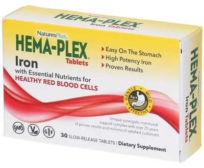 Immagine prodotto di Hema Plex Ferro Organico 30 Tavolette