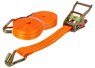 Produktbild von Unitrailer 12M/35Mm/2T: Oranger Spanngurt mit Spannvorrichtung