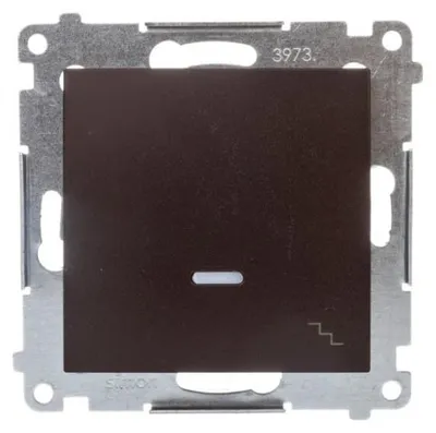 Obrázek produktu pro Kontakt-Simon DW6L.01/46, Plast, Bronzová, IP20, IP44, 250 V, 10 A, 75 mm