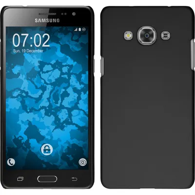 Produktbild von PhoneNatic Case kompatibel mit Samsung Galaxy J3 Pro - Hülle schwarz gummiert Hard-case Cover