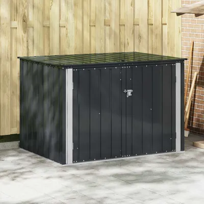 Produktbild von Möbel Gartenlagerbox Schwarz 151,5 x 107 x 100 cm Stahl - Geräteschuppen &45474