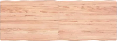 Produktbild von Tischplatte 140x50x(2-4) cm Massivholz Behandelt Baumkante