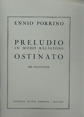 Produktbild von Preludio in modo religioso e Ostinato per pianoforte