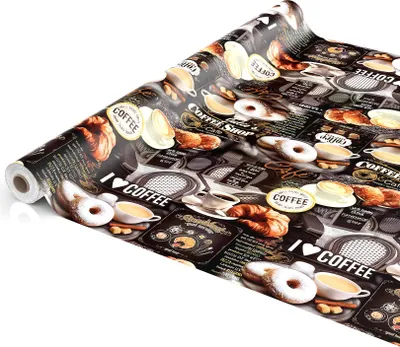 Produktbild von Tischdecke Wachstuch Essen Schwarz Robust Wasserabweisend Breite 140 cm Länge 2000 cm