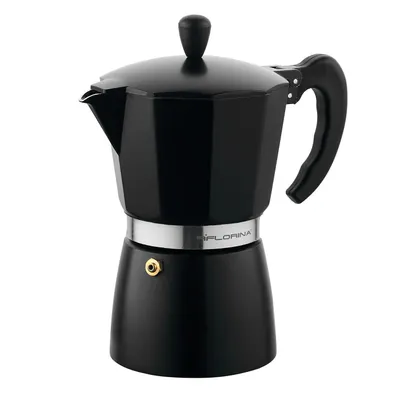 Zdjęcie produktu dla FLORINA MACCHIATO aluminiowy ciśnieniowy ekspres do kawy, espresso, 6 filiżanek espresso