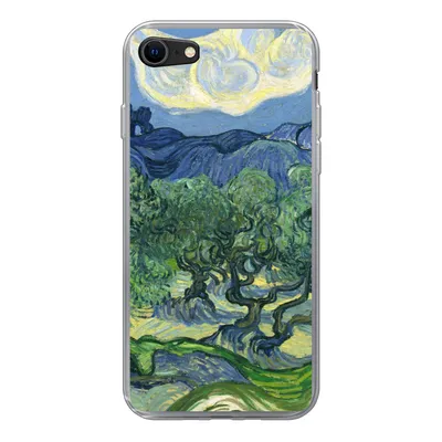 Produktbild von MuchoWow® Handyhülle Schutzhülle Hülle für iPhone SE 2020 Die Olivenbäume - Vincent van Gogh Silikon Softcase Handy Hülle - Kartenbesitzer