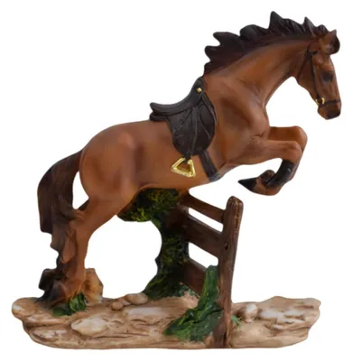 Produktbild von Miniatur-Pferdestatue, Miniatur-Ponyfigur aus Kunstharz, Tierskulptur, Dekoration für Zuhause, Büro oder Bücherregal