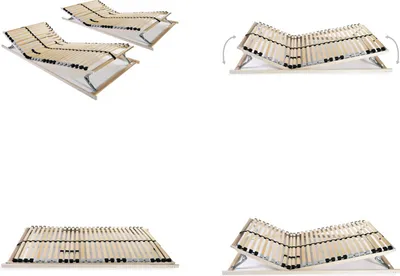 Produktbild von vidaXL Lattenroste 2 Stk. mit 28 Latten 7 Zonen 90 x 200 cm - Lattenrost - Bettrost - Mattenrost - Matratzenrost