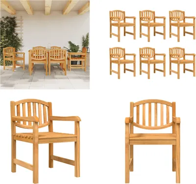 Obrázek produktu pro vidaXL Zahradní židle 6 ks 58x59x88 cm z masivního teakového dřeva - zahradní židle - zahradní židle - venkovní židle - židle na terasu