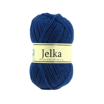 Produktbild von 50g Strickgarn Jelka m. 28% Wolle veredelt, Strickwolle, Farbauswahl, Farbe:dunkelblau
