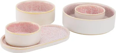 Produktbild von Palmer Coco Snackschalen Set 5-teilig Rosa Porzellan Tapas Set