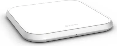 Image de ZENS Single Alu. Chargeur QI Wireless 220V Câble 10W Blanc (Apple QC 7,5W)