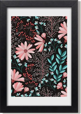 Produktbild von Bild 20x30 MDF-Rahmen, Wandkunst Wildblumen