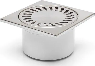 Obrázek produktu pro Sprchový odtok DN 50, 150 × 150 mm, z nerezové oceli