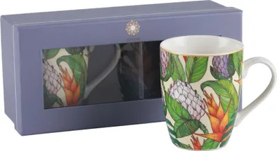 Immagine prodotto di Set di tazze in Vetroceramica, come regalo, in una confezione elegante, 2 pezzi B08 350 ml Fiori