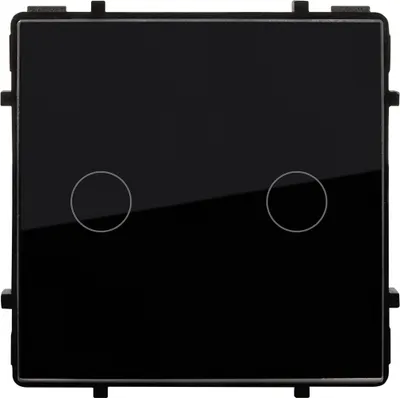 Produktbild von Doppel WiFi-Touch Schalter Modern Schwarz