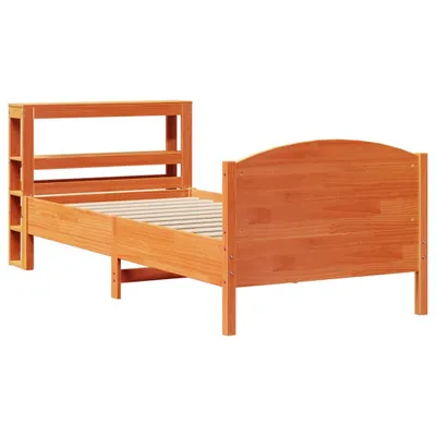 Produktbild von Massivholzbett ohne Matratze Wachsbraun 75x190 cm Kiefernholz