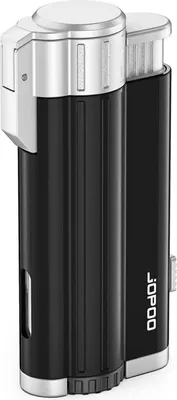 Obrázek produktu pro JOPOO Storm Lighter Jet Flame Gas Refillable Outdoor Black