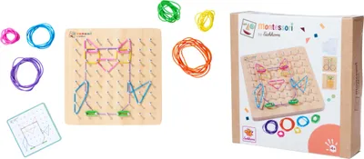 Produktbild von Eichhorn Kleinkindwelt Motorikspielzeug Montessori Geometriebrett 100006050