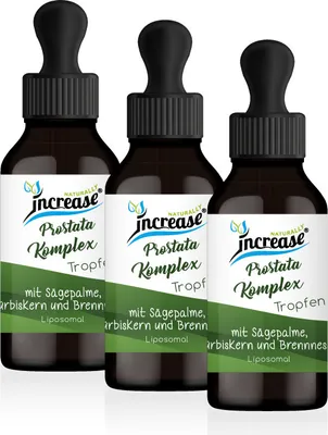 Produktbild von Nimm 3, zahl 2 Aktion Liposomale Prostata Komplex Tropfen hochdosiert - 2500mg Prostata Komplex pro Tag (225.000mg in 3 Flaschen)