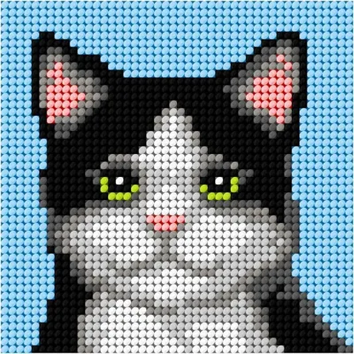 Produktbild von Stickerei: Mein erstes Stickprojekt – Eine schwarze Katze
