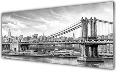 Produktbild von Glasbilder 125x50 Wandbild Druck auf Glas Brücke Architektur