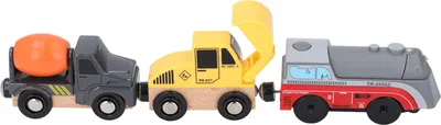 Produktbild von 3-teiliges magnetisches Zugspielzeug, sanftes Fahren, exquisiter Spaß, sicherer, langlebiger Gebrauch, Lokomotiven-Set für Kinder