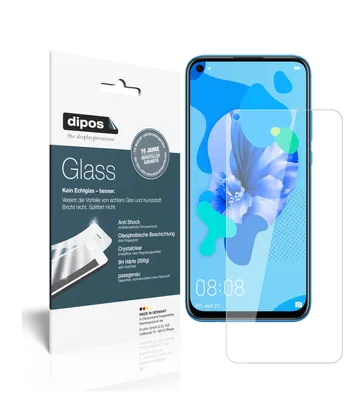 Produktbild von 2x Schutzfolie für Huawei nova 5i - Anti-Shock 9H Folie dipos Glass Kunststoffglas