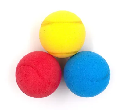 Produktbild von Kyto Softbälle Softball 3 Stück 6,5 cm Blau Tennisbälle